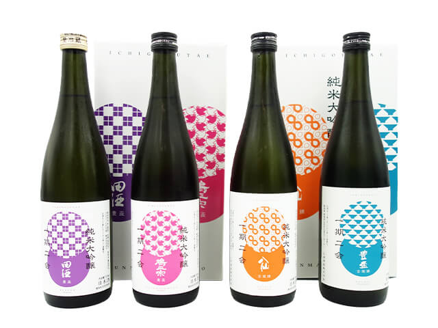 青森県四蔵元・共同企画酒 一期二会 純米大吟醸 720ml×4本セット