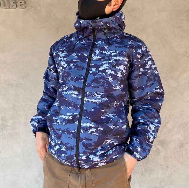 シェルパーカー マウンテンパーカー 海上自衛隊デジタル迷彩柄
