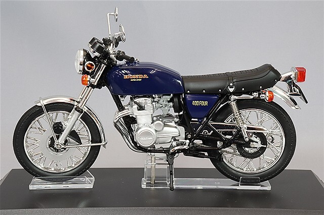 青島文化教材社 スカイネット 1/12 ホンダ CB400FOUR バーニッシュブルー