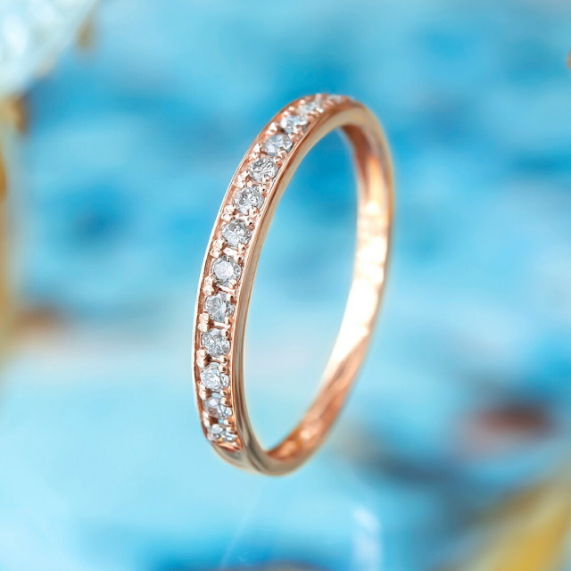 リング K10ピンクゴールド ダイヤモンド アクセサリーPePe オンライン