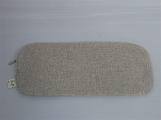 コーラル＆タスク(Coral&Tusk)「メガネと目の刺繍」ポーチ（リネン裏地