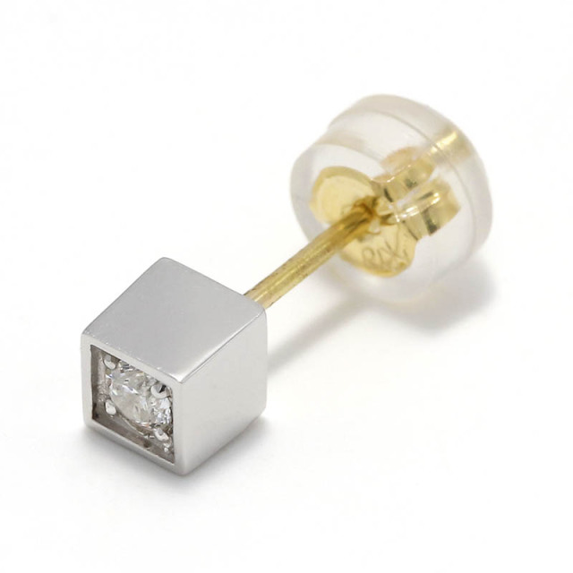 GARDEL（ガーデル） CUBE PIERCE - K18Yellow Gold w/Diamond