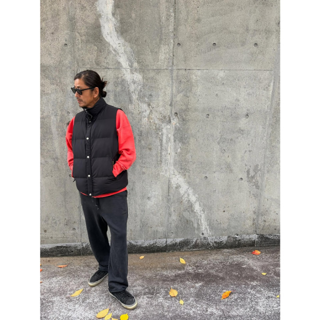 WAX(ワックス) / 中綿ベスト / URBAN VEST II - BLACK / WX-0466