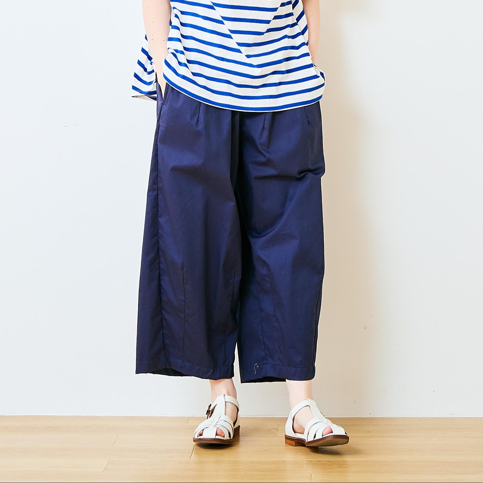 WEB限定】コットンサテン撥水加工コクーンパンツ / 梅雨対策