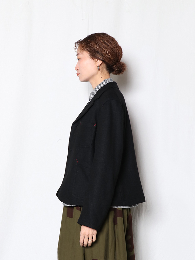 ウールニットワークテーラードジャケット TIGRE BROCANTE