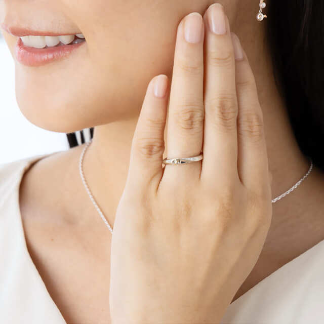 Angel Wedding K18ホワイト マリッジリング（結婚指輪・ペア）｜天使の