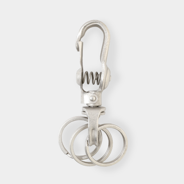 BVS スプリングスナップ キーチェーン シルバー (07151987)