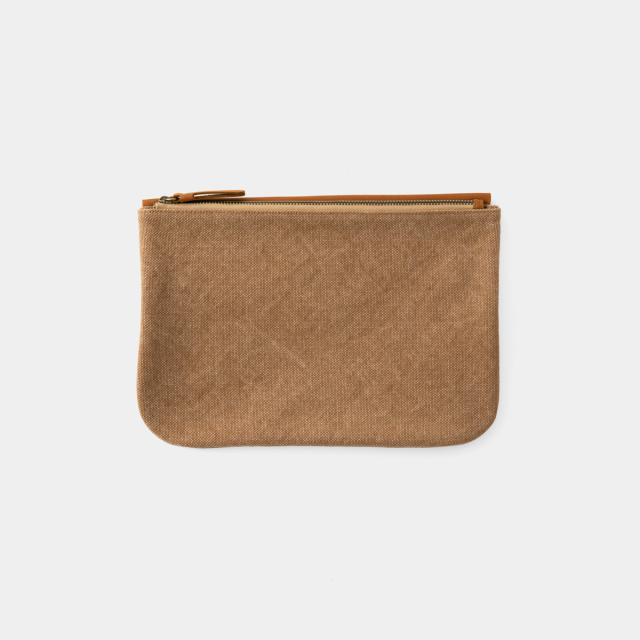 TF キャンバス ポーチ ＜M＞ ベージュ (07100642)