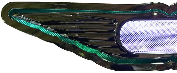 メッキ日野バスマークアンドン（小）【Hino文字無し】