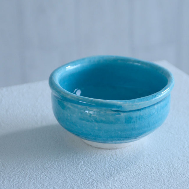 和食器 トルコブルー玉縁小鉢 作家「荒木義隆」