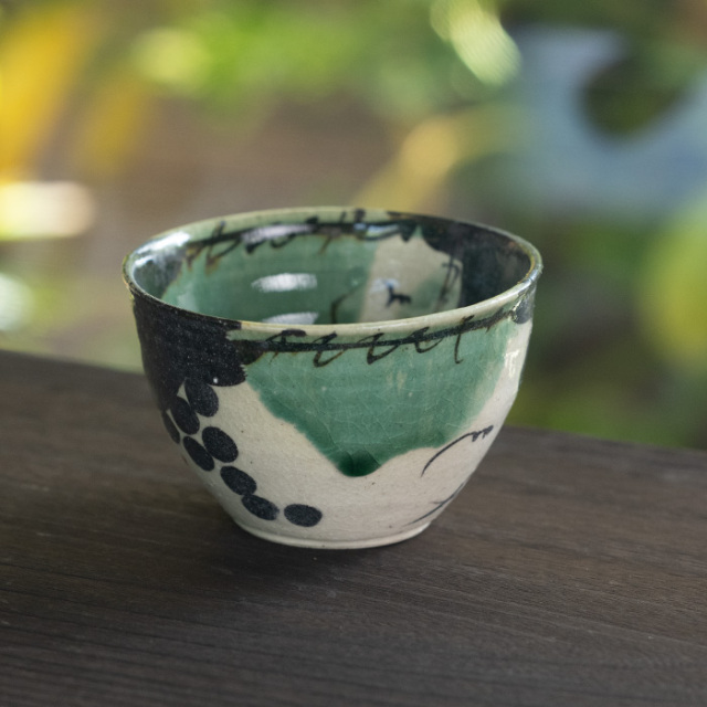 弥七田織部汲出湯呑 作家「佐々木好正」