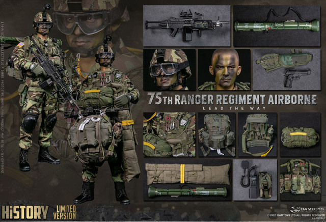 DAM】No.78094F 1/6 75th RANGER REGIMENT AIRBORNE SAW GUNNER