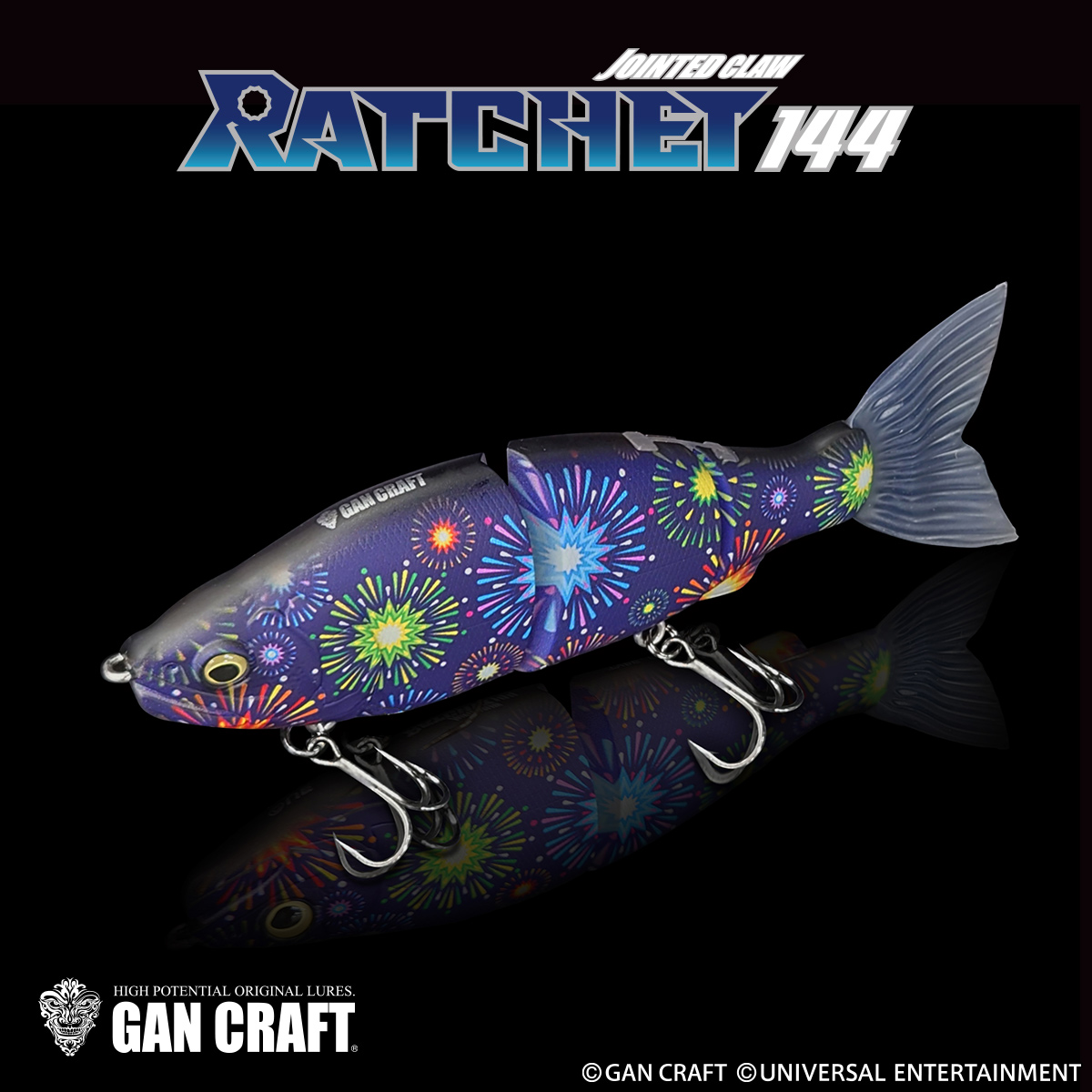 GAN CRAFT×UNIVERSAL ENTERTAINMENT【RATCHET 144】花火柄-MODEL | UNI