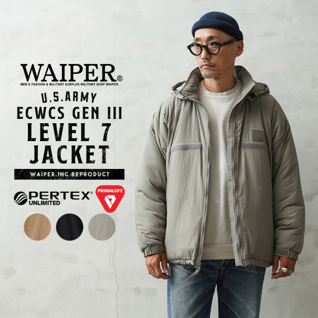 WAIPER.inc 米軍 ECWCS GEN III LEVEL7 PRIMALOFT ジャケット PERTEX