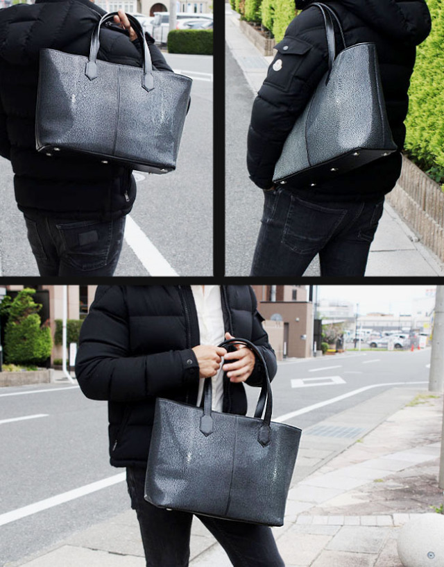 スティングレイ エイ革 ガルーシャ トートバッグ レザー バッグ 本革