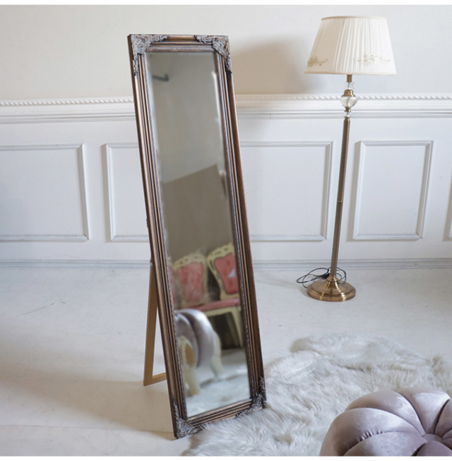 スタンドミラー 姿見 ゴールド アンティーク｜おしゃれインテリア