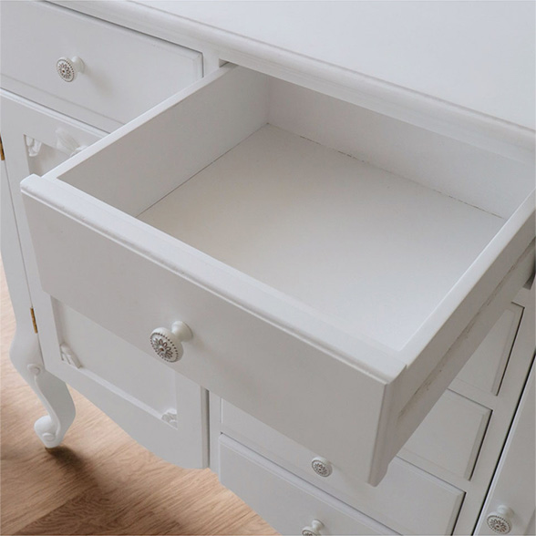 キャビネット 収納 おしゃれ 輸入家具 猫脚 食器棚 ロココ調 サイド