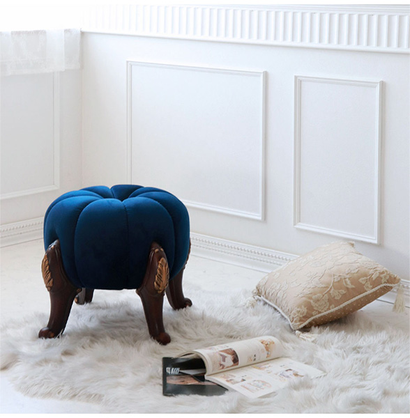 パンプキンスツール かぼちゃ チェア オットマン アンティーク調