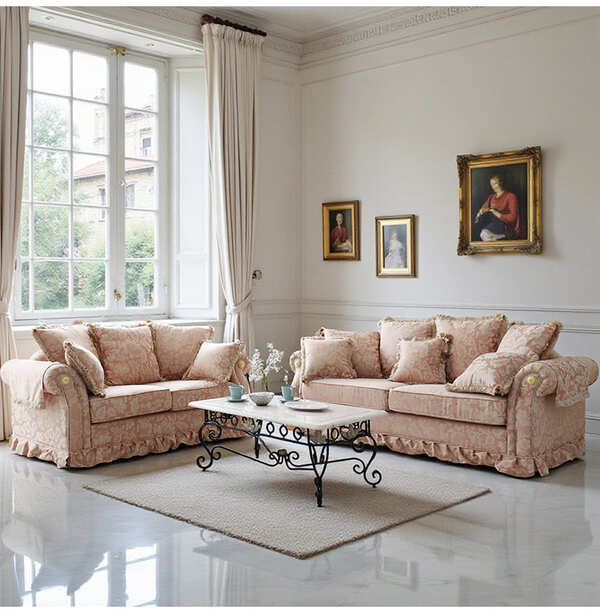 Y-KAGUオリジナル 姫系エレガントスタイル ローズエリゼソファ3P (3人