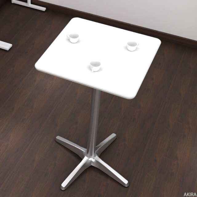 ハイカフェテーブル カフェテーブル アジャスター付き 直径60cm 高さ