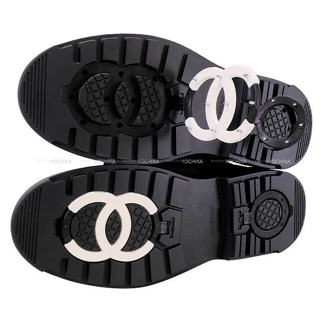 CHANEL シャネル ブーツ シアリング ナイロン ココマーク ボア スノー