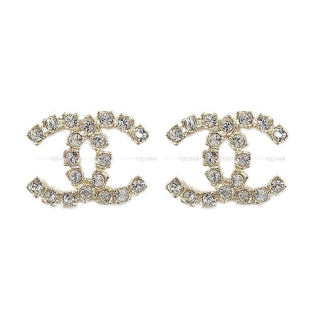 2020年 春夏 CHANEL シャネル ラインストーン ココマーク ピアス