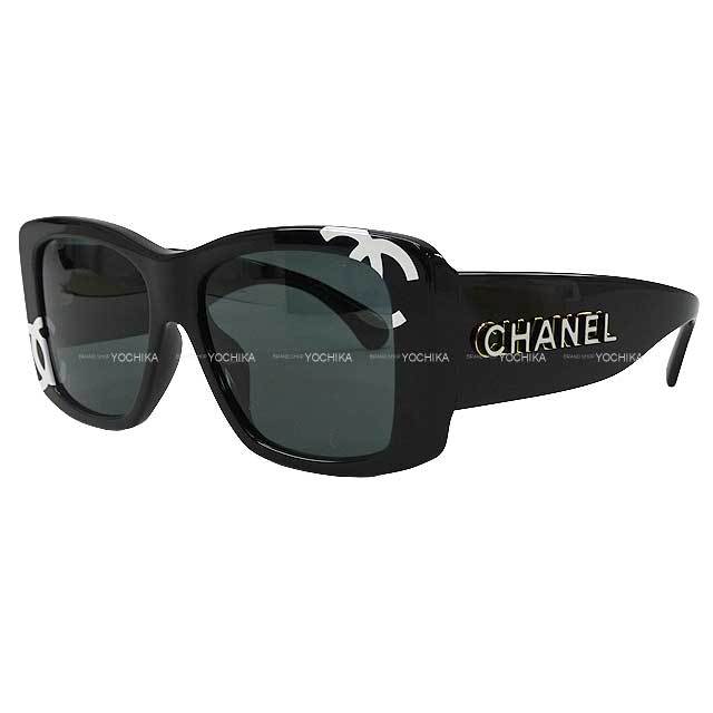 CHANEL シャネル サングラス スクエアシェイプ CCロゴ アイウェア 黒