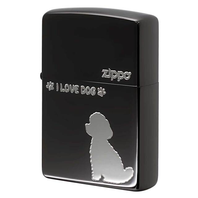 Zippo ジッポー トイプードル 犬 ドック ブラックニッケル TP_BN1