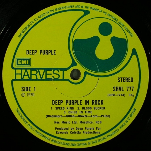 UKロック】Deep Purple ディープ・パープル / Deep Purple In Rock