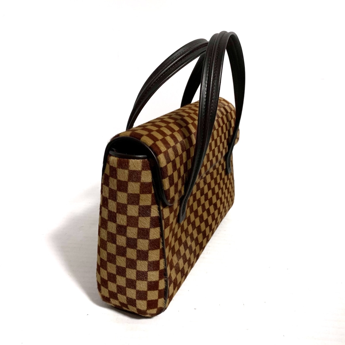 ルイヴィトン/ハンドバッグ/ライオン/ダミエソバージュ/ハラコ×レザー