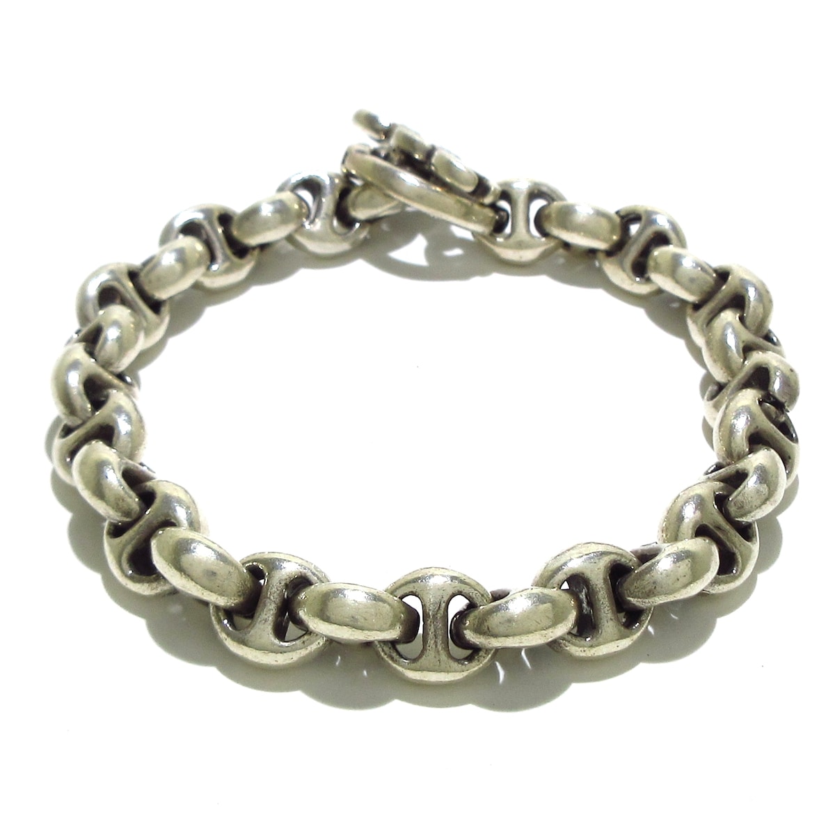 ホーセンブース/ブレスレット/10MM OPEN-LINK/シルバー×ダイヤモンド