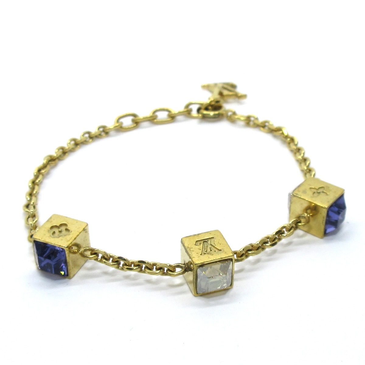 ルイヴィトン/ブレスレット/ブラスレギャンブル/ゴールド×パープル