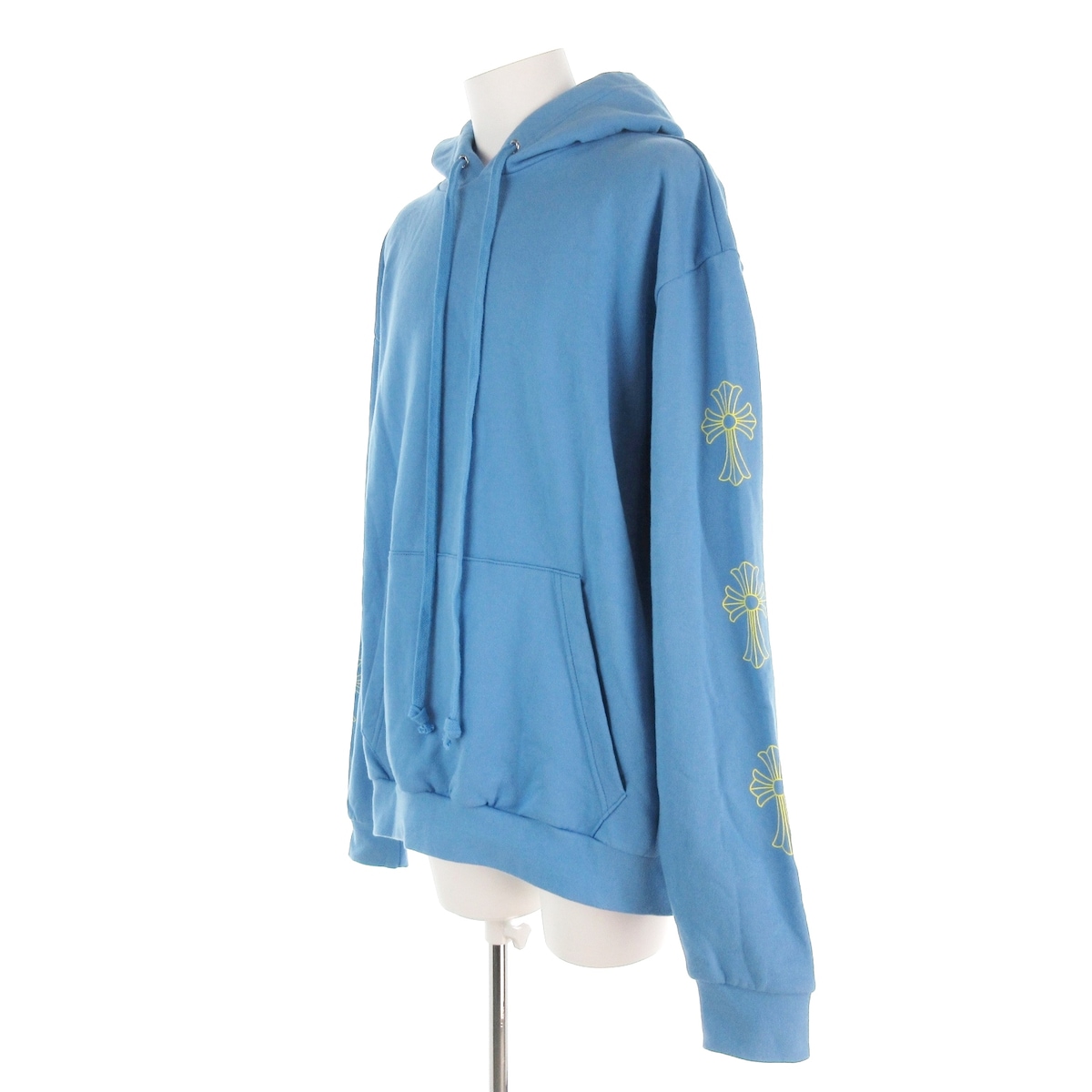 クロムハーツ/パーカー/ブルー×イエロー/サイズ：X-LARGEの買取実績