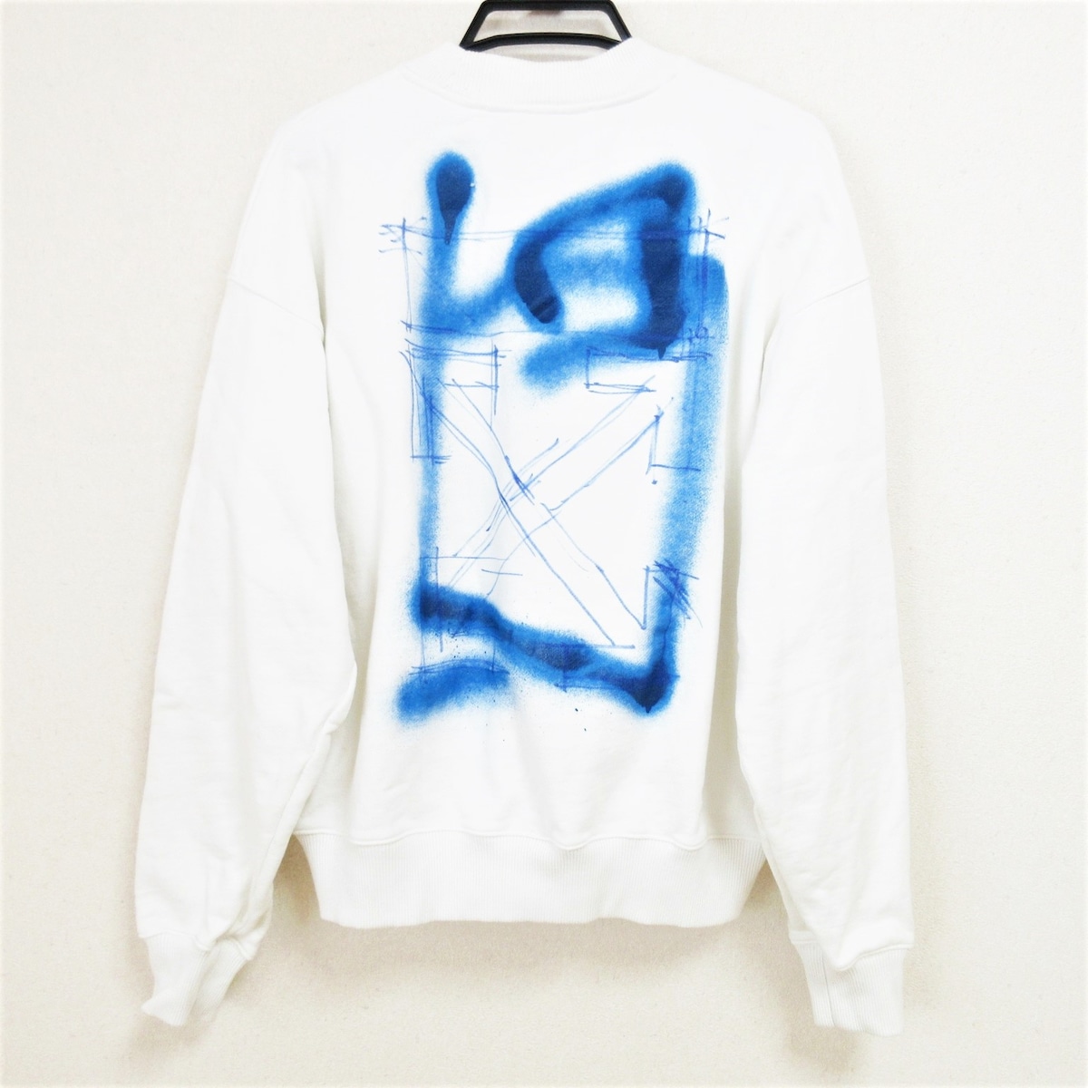 オフホワイト/トレーナー/白×黒×ブルー/サイズ：Sの買取実績【ブラン