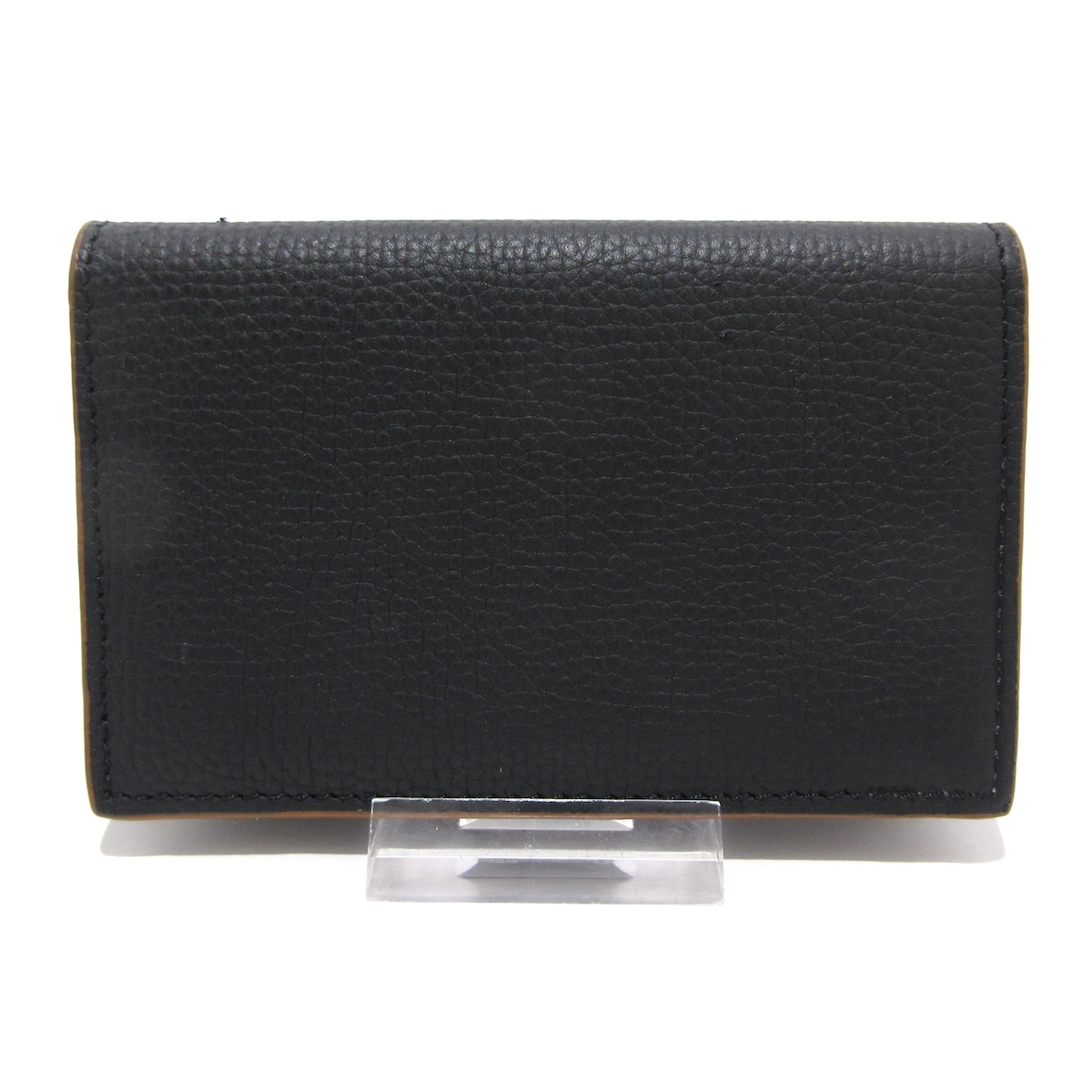 ロエベ/名刺入れ/アナグラム ビジネスカードホルダー/黒×ブラウン/型番