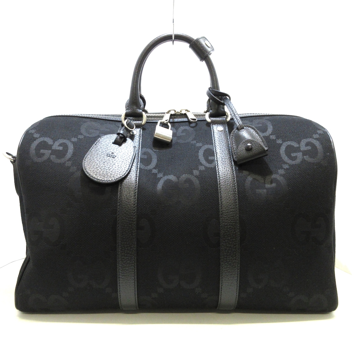 グッチ/ボストンバッグ/ジャンボGG スモール ダッフルバッグ/黒