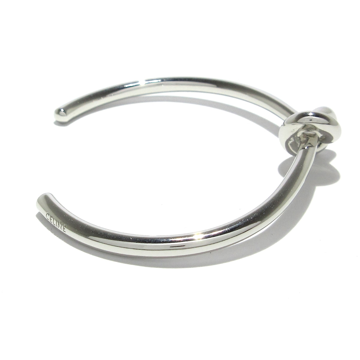 セリーヌ/バングル/ノット エクストラシンブレスレット/シルバー/C1の