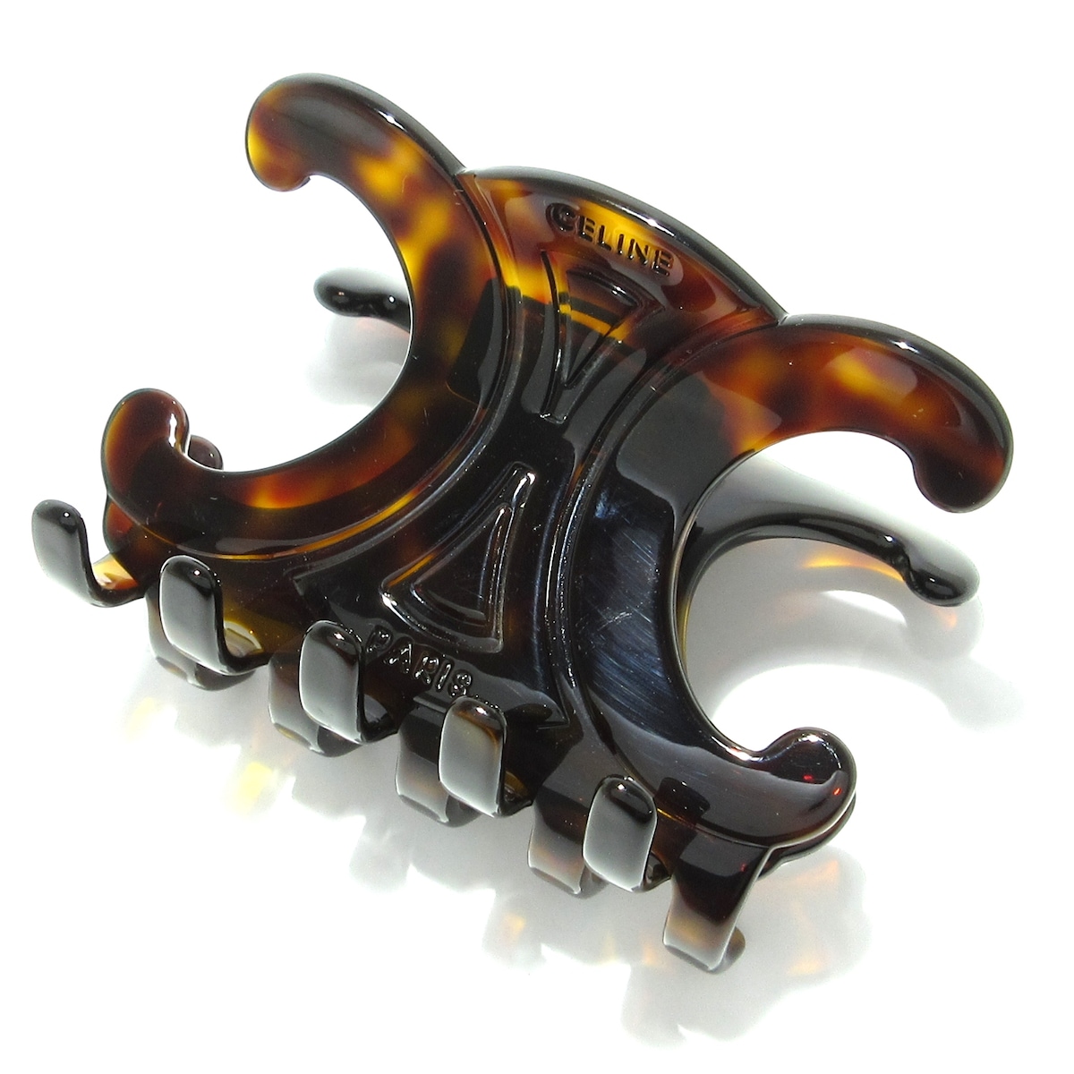 セリーヌ/アクセサリー/トリオンフ ラージ ヘアクリップ/ダーク