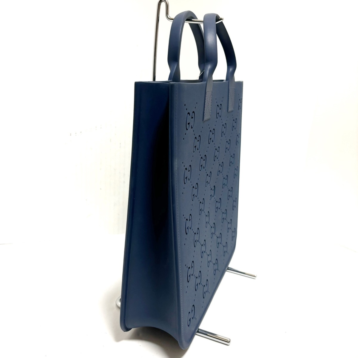 グッチ/トートバッグ/チルドレンズ GG トートバッグ/ネイビー/ラバー