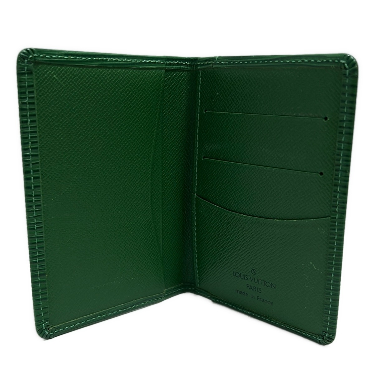 ルイヴィトン タイガ ドゥポッシュ カードケース 深緑 エピセア