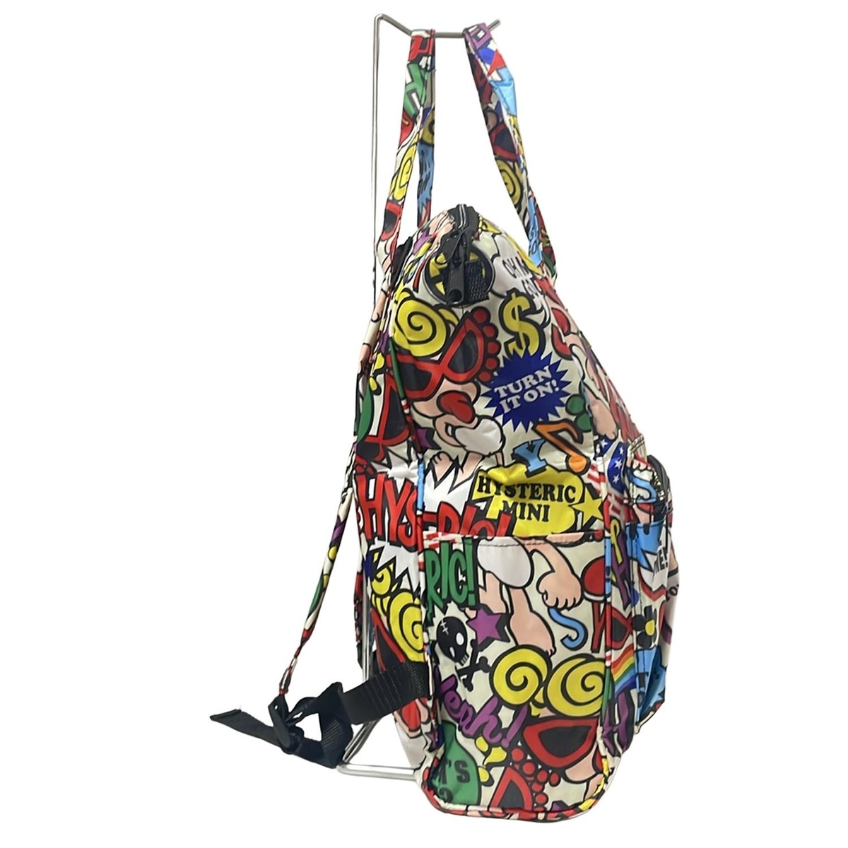 ヒステリックミニ リュックサック - アイボリー×レッド×マルチ