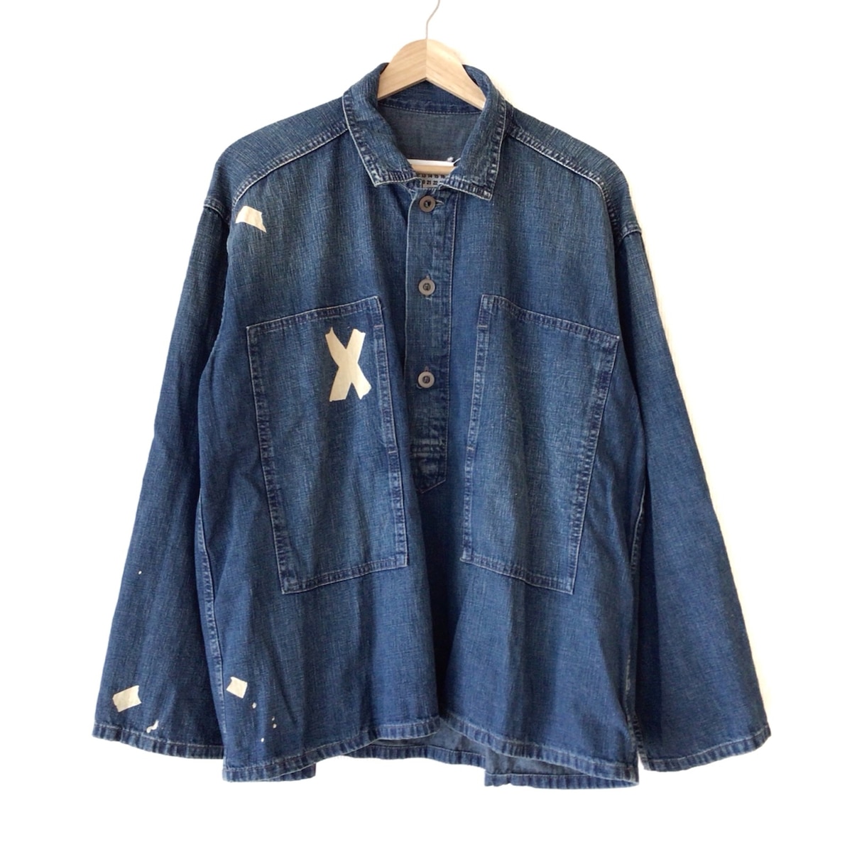 マルタンマルジェラ/シャツ/ブルー×アイボリー/サイズ：39の買取実績