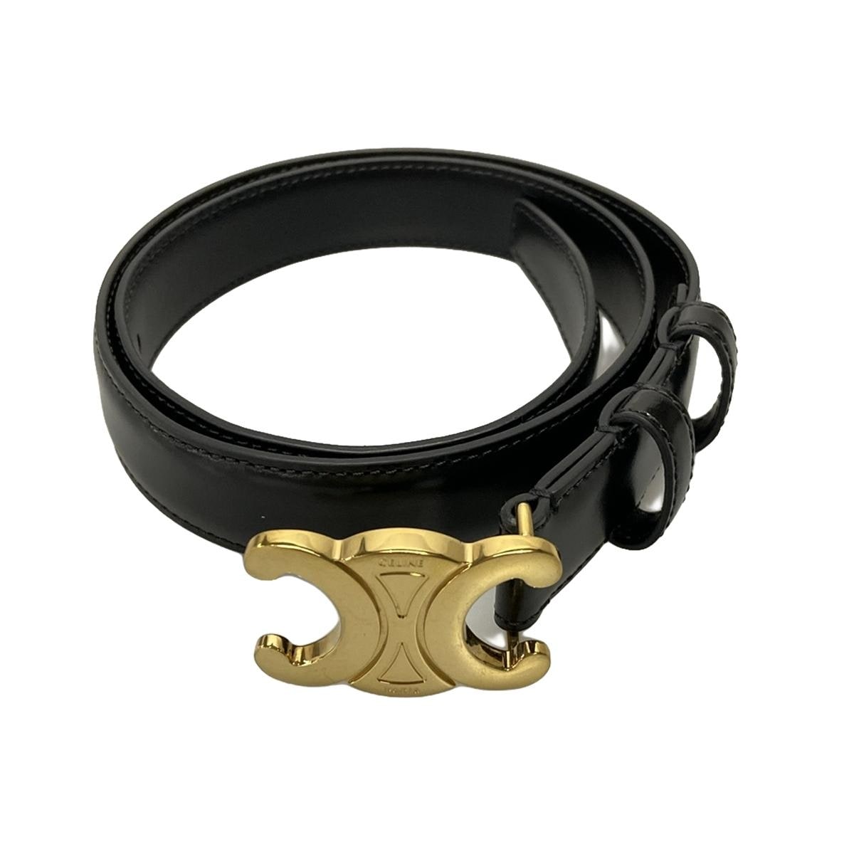 セリーヌ/ベルト/黒×ゴールド/サイズ：70の買取実績【ブランディア】