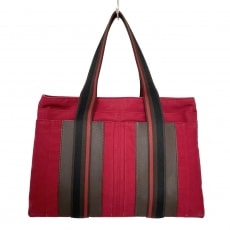 HERMES(エルメス)/トロカ・ホリゾンタルMM/キャンバス×ブルー×ネイビー