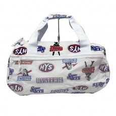 ヒステリックグラマー/ボストンバッグ/白×レッド×黒/ポリエステルの