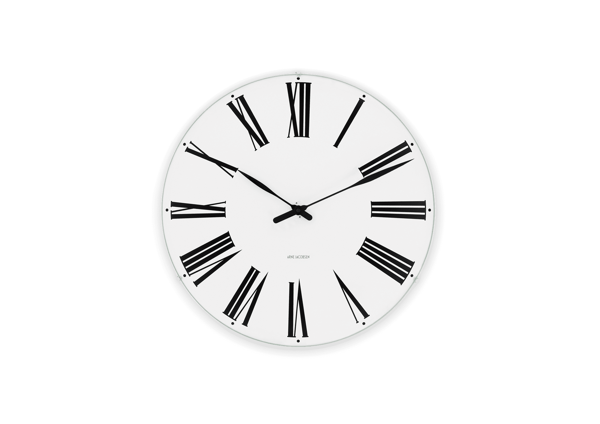 Arne Jacobsen Clocks Wall clock Ø48 cm in White/Black