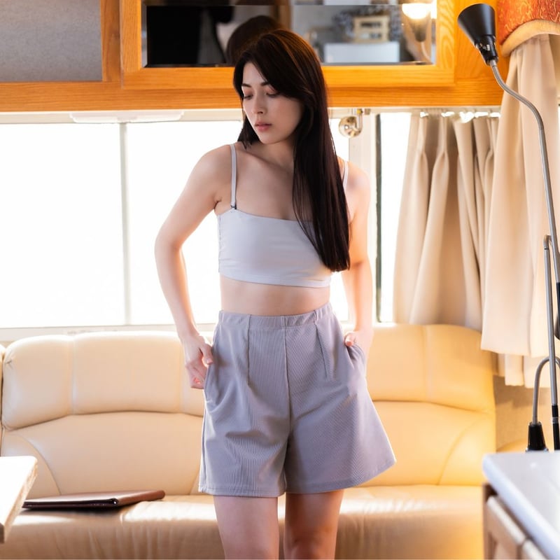 25SS NEW/ リブショートパンツ 【51W04-52S】Exceed / Rib Sho