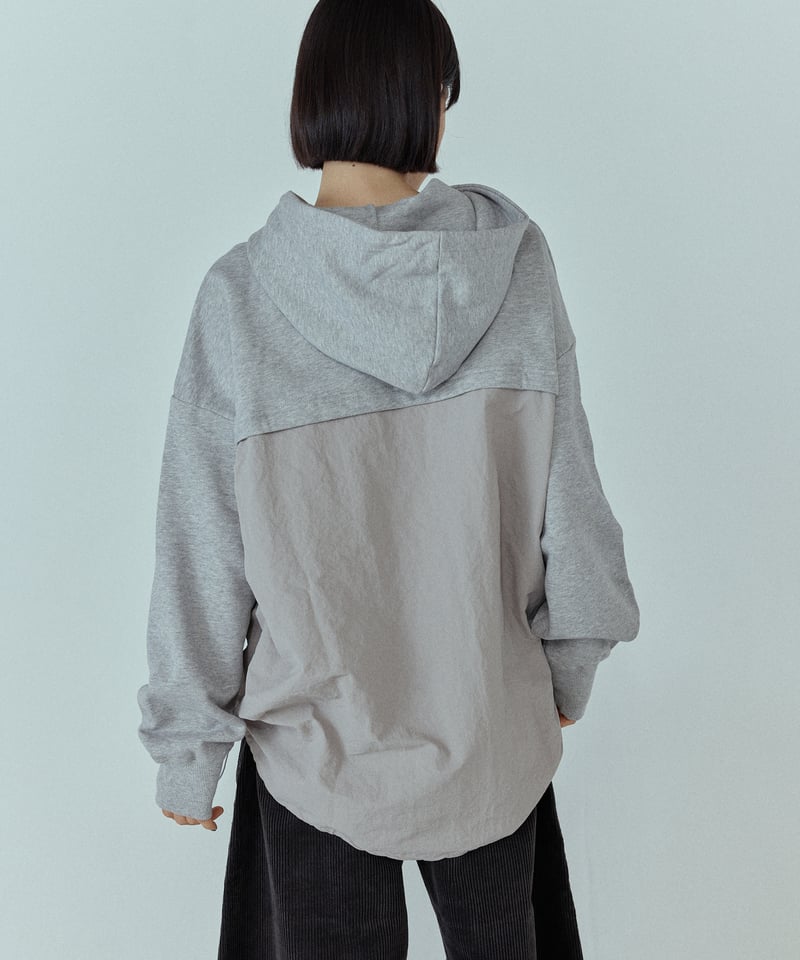 back switching sweat hoodie/2color | F A S H I R U