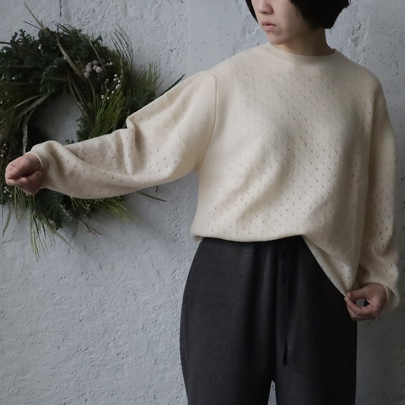 TOWAVASE Chambre pullover (ivory/black) | nii-B