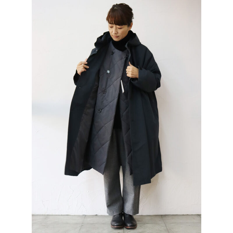 TRAVAIL MANUEL トラヴァイユマニュエル ライトグログランBIGパーカ